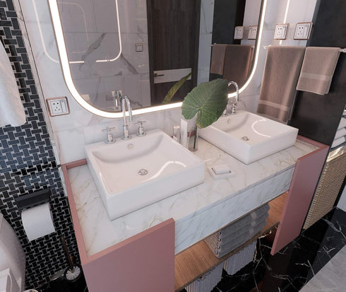 White Marble Contact Paper for Countertops Peel and Stick Countertops for Kitchen Granite Countertop Contact Paper Marble Vinyl Countertop Paper C...